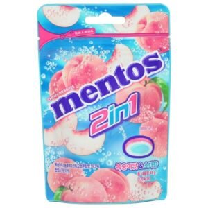 Mentos 2 in 1 Peach Soda Chewy Candy